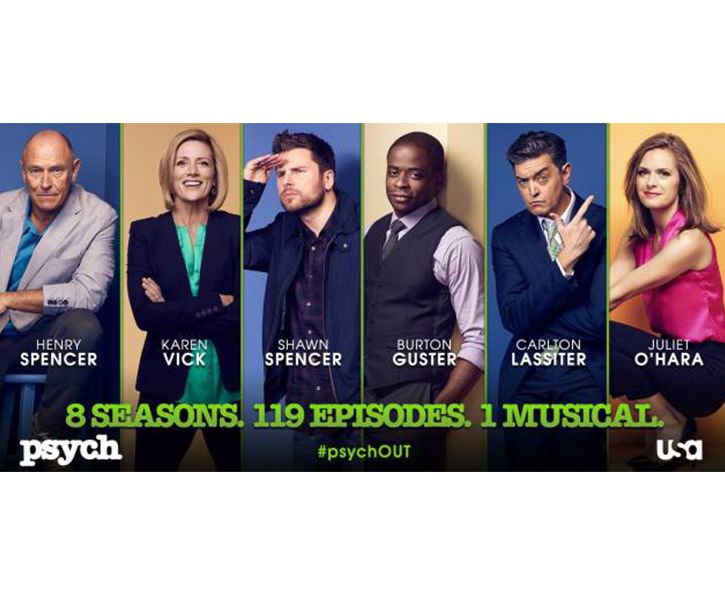 Head Make-Up Artist for Psych - Seasons 4-8