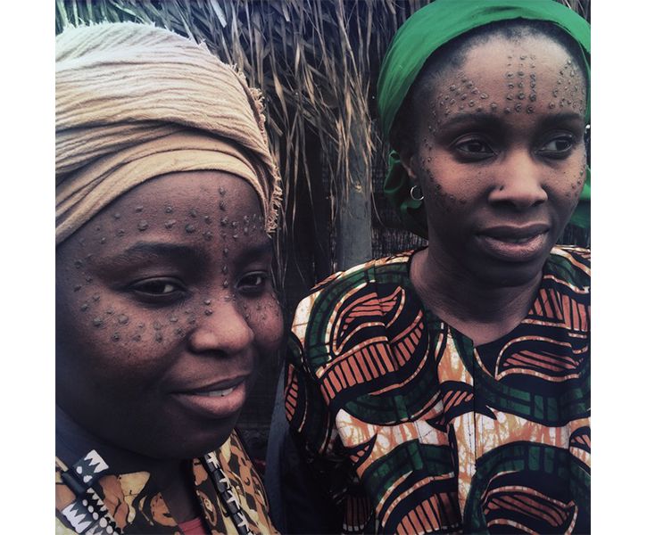 Scarification makeup WHEN WE RISE, miniseries